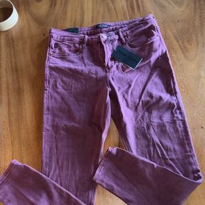 Dear John Women's Maroon Gisele High Waist Skinny Jeans, 30, NWT